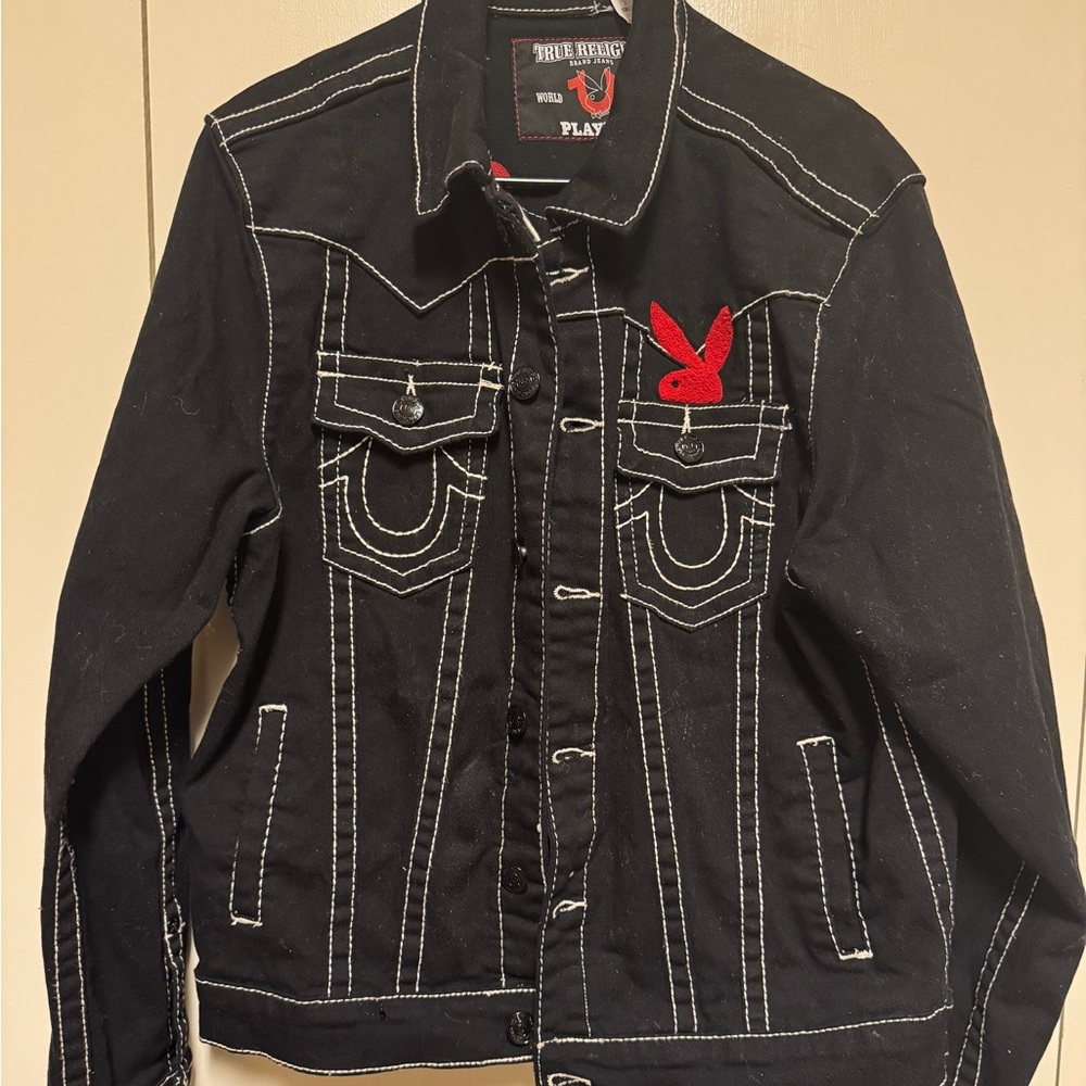 True Religion Black Denim x playboy
